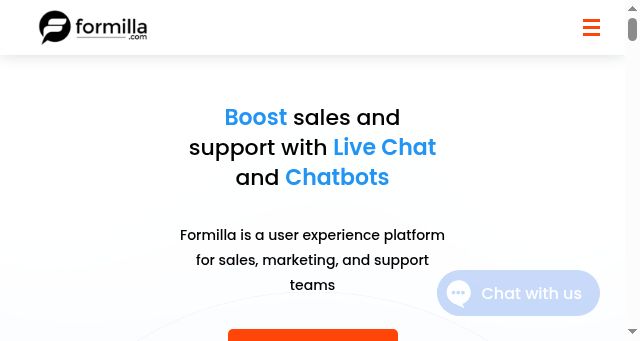 Screenshot of formilla.com