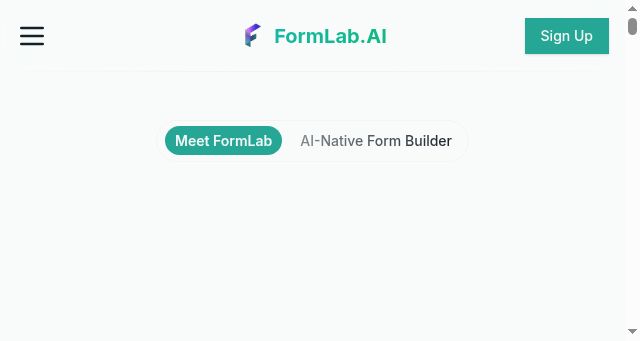 Screenshot of formlab.ai