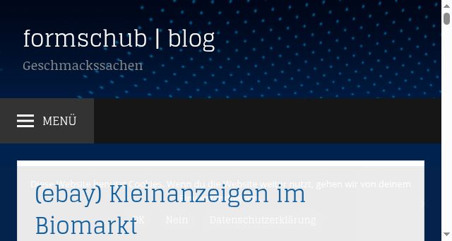 Screenshot of formschub.de