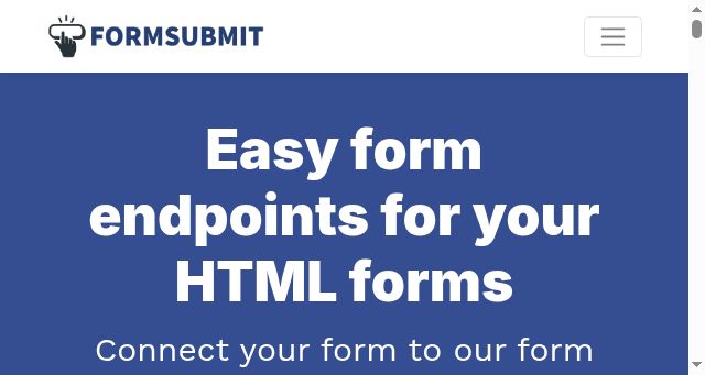 Screenshot of formsubmit.co
