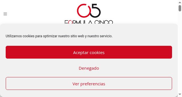 Screenshot of formulacinco.com
