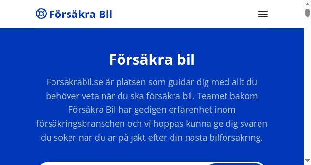 Screenshot of forsakrabil.se