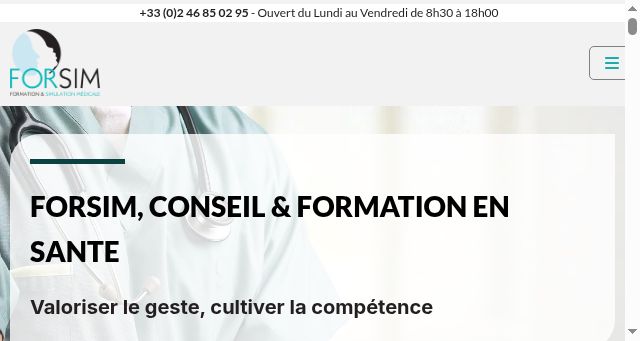 Screenshot of forsim.fr