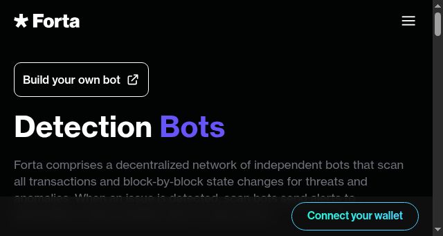 Screenshot of forta.network