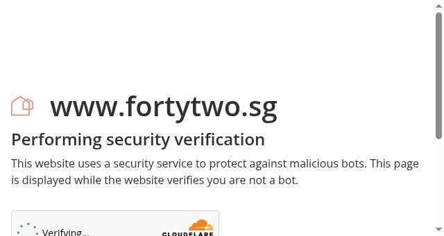 Screenshot of fortytwo.sg
