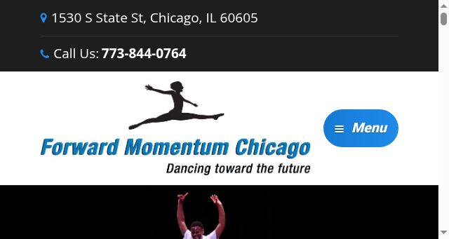 Screenshot of forwardmomentumchicago.org