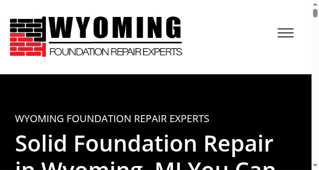 Screenshot of foundationrepairwyoming.com