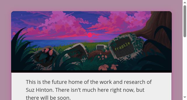 Screenshot of fragile.systems