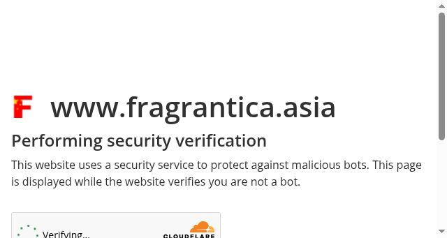 Screenshot of fragrantica.asia