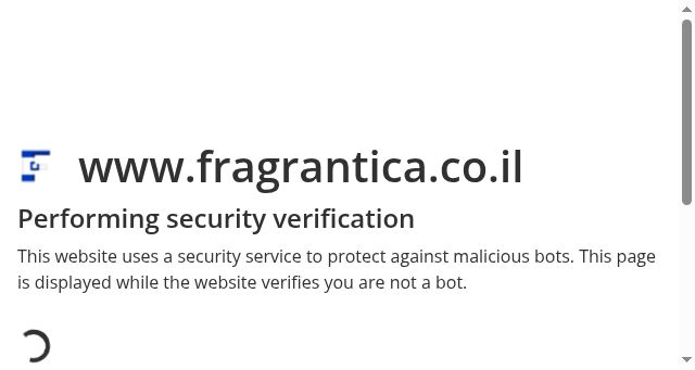 Screenshot of fragrantica.co.il