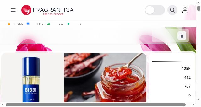 Screenshot of fragrantica.jp