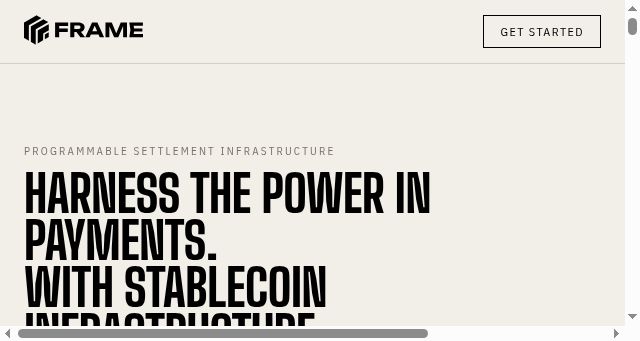 Screenshot of frame.xyz