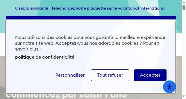 Screenshot of france-volontaires.org