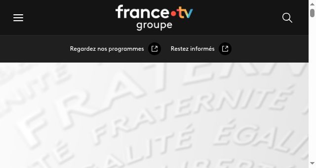 Screenshot of francetelevisions.fr