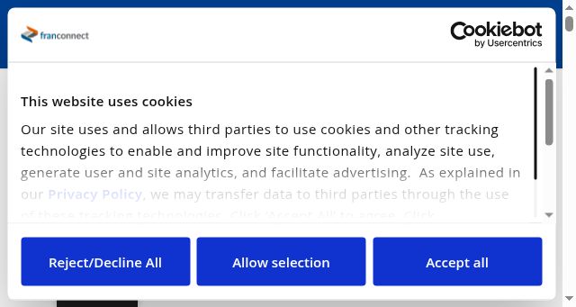Screenshot of franconnect.com