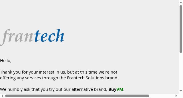 Screenshot of frantech.ca