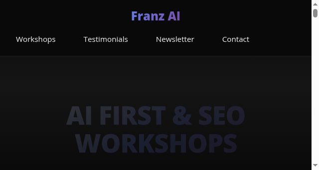 Screenshot of franzai.com