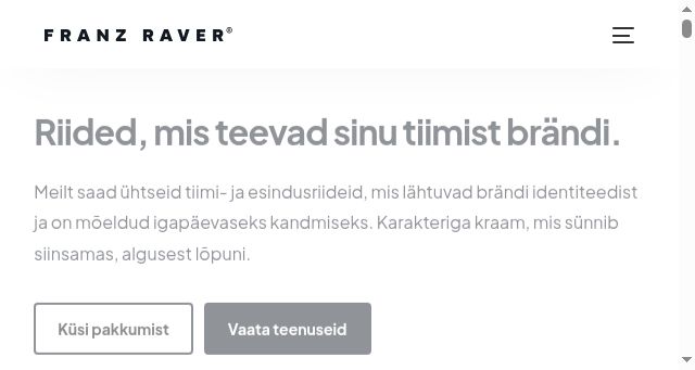 Screenshot of franzraver.com