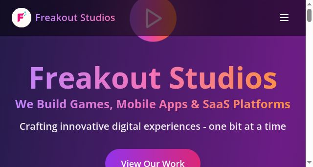 Screenshot of freakoutstudios.com