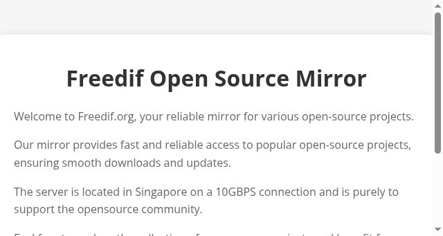 Screenshot of freedif.org