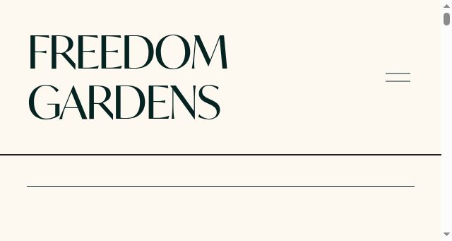 Screenshot of freedom-gardens.com