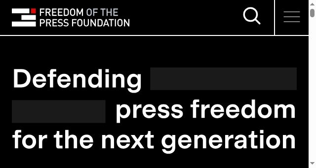 Screenshot of freedom.press