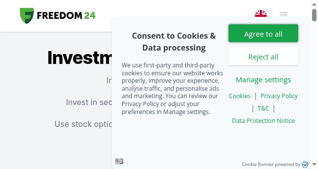 Screenshot of freedom24.com