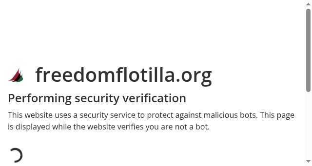 Screenshot of freedomflotilla.org