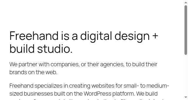 Screenshot of freehand.studio