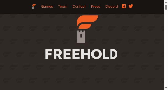 Screenshot of freeholdgames.com