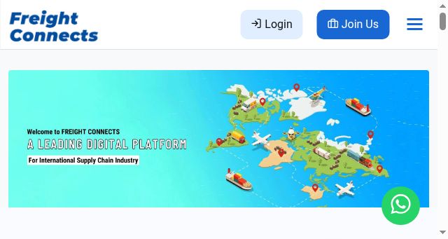 Screenshot of freightconnects.com