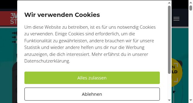 Screenshot of freistellen.de