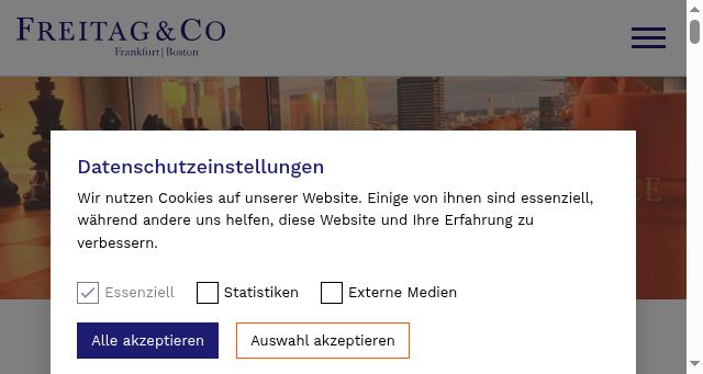 Screenshot of freitagco.com