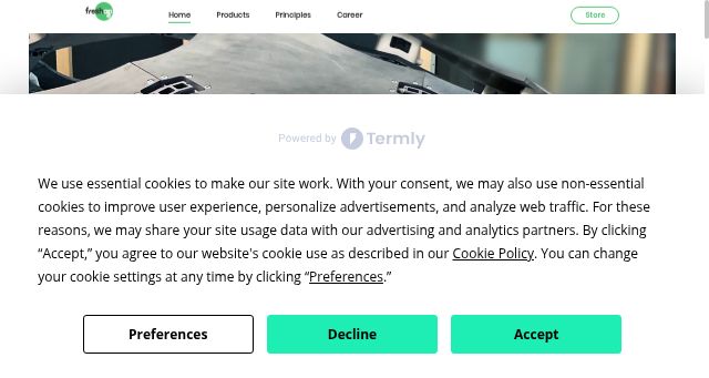 Screenshot of freshape.com