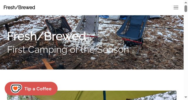 Screenshot of freshbrewed.science