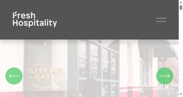 Screenshot of freshhospitality.net