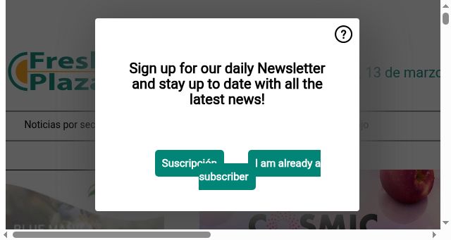 Screenshot of freshplaza.es