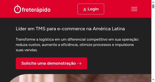 Screenshot of freterapido.com.br