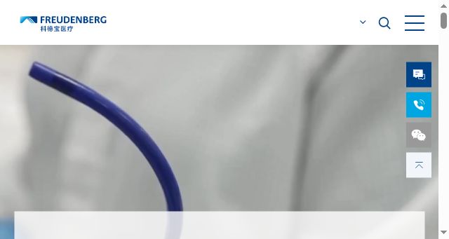 Screenshot of freudenbergmedical.cn