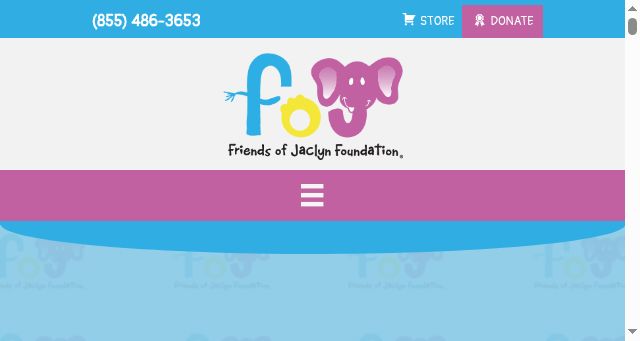 Screenshot of friendsofjaclyn.org