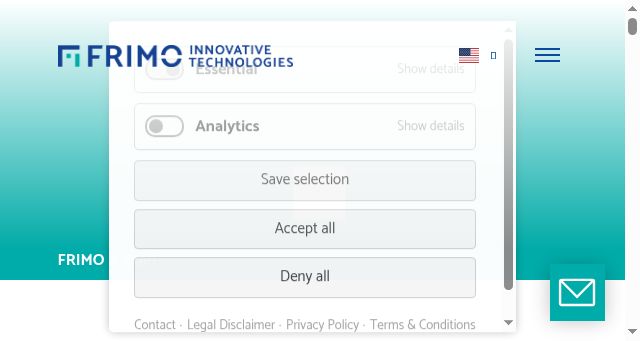 Screenshot of frimo.com