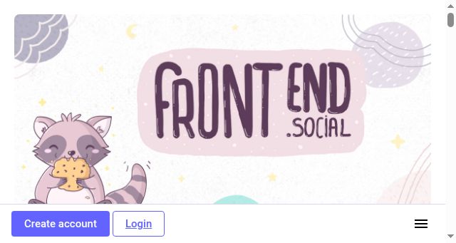 Screenshot of front-end.social