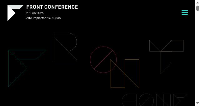 Screenshot of frontconference.com