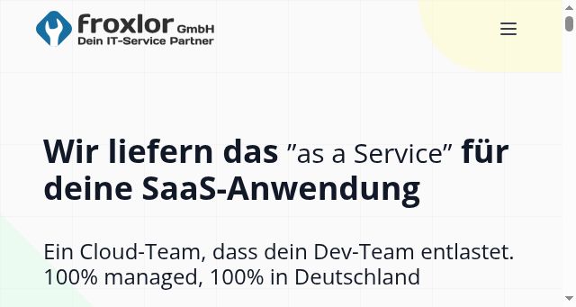 Screenshot of froxlor.com