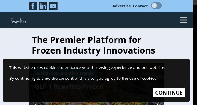 Screenshot of frozenet.com