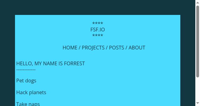 Screenshot of fsf.io