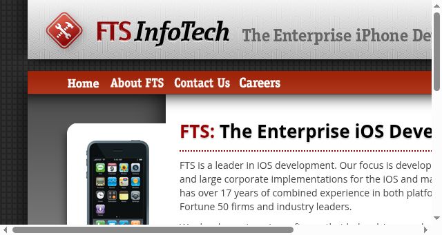 Screenshot of ftsinfotech.com