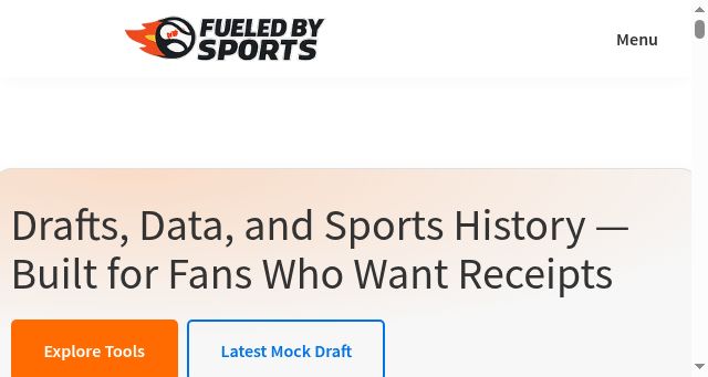 Screenshot of fueledbysports.com