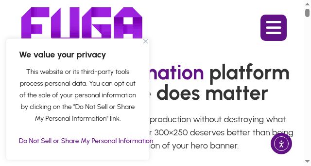 Screenshot of fuga.tech