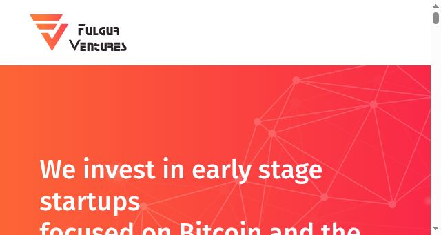 Screenshot of fulgur.ventures